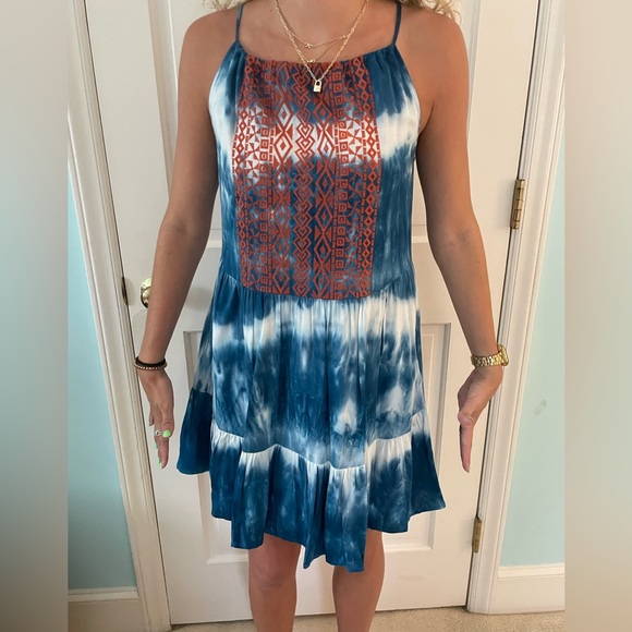 Tie Dye Mini Dress (XS) - Picture 2 of 4